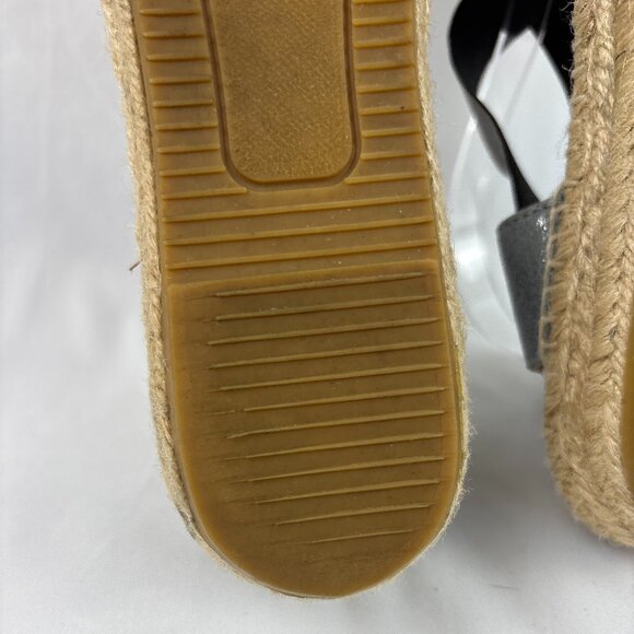 Kanna Espadrille Sandals Women’s 41 Metallic Silver Crisscross Slingback Spain - Picture 10 of 16